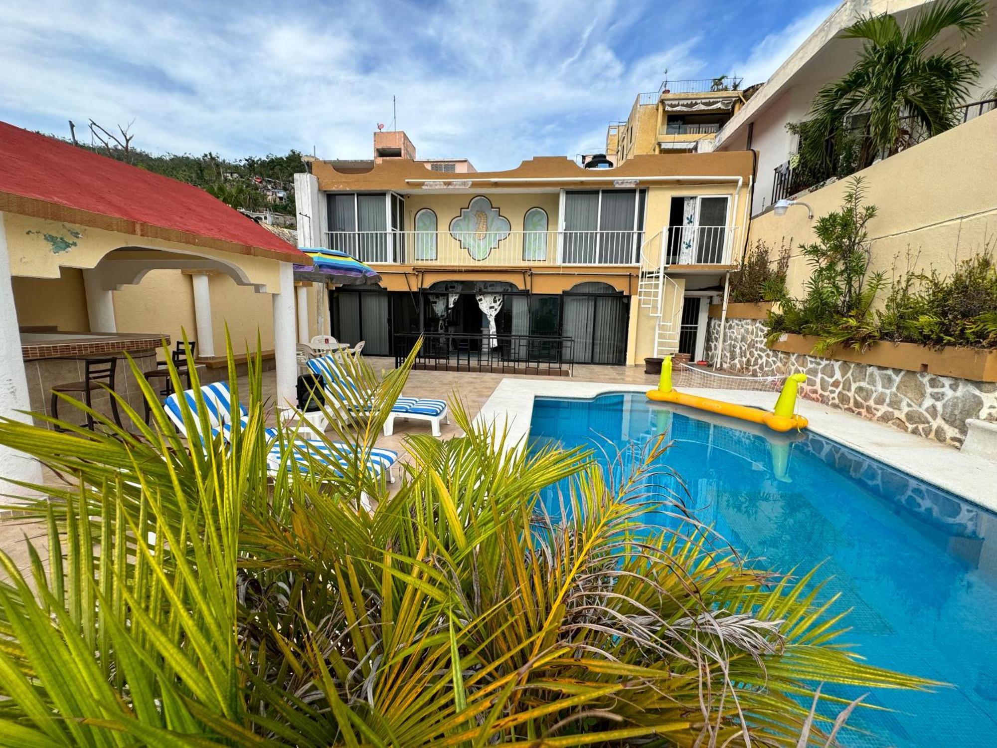 Blue Coast With Pool And Ocean View 10 To 35 P Villa อากาปุลโก ภายนอก รูปภาพ