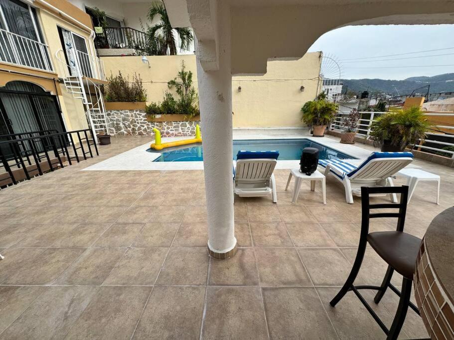 Blue Coast With Pool And Ocean View 10 To 35 P Villa อากาปุลโก ภายนอก รูปภาพ