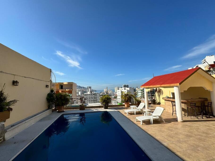 Blue Coast With Pool And Ocean View 10 To 35 P Villa อากาปุลโก ภายนอก รูปภาพ